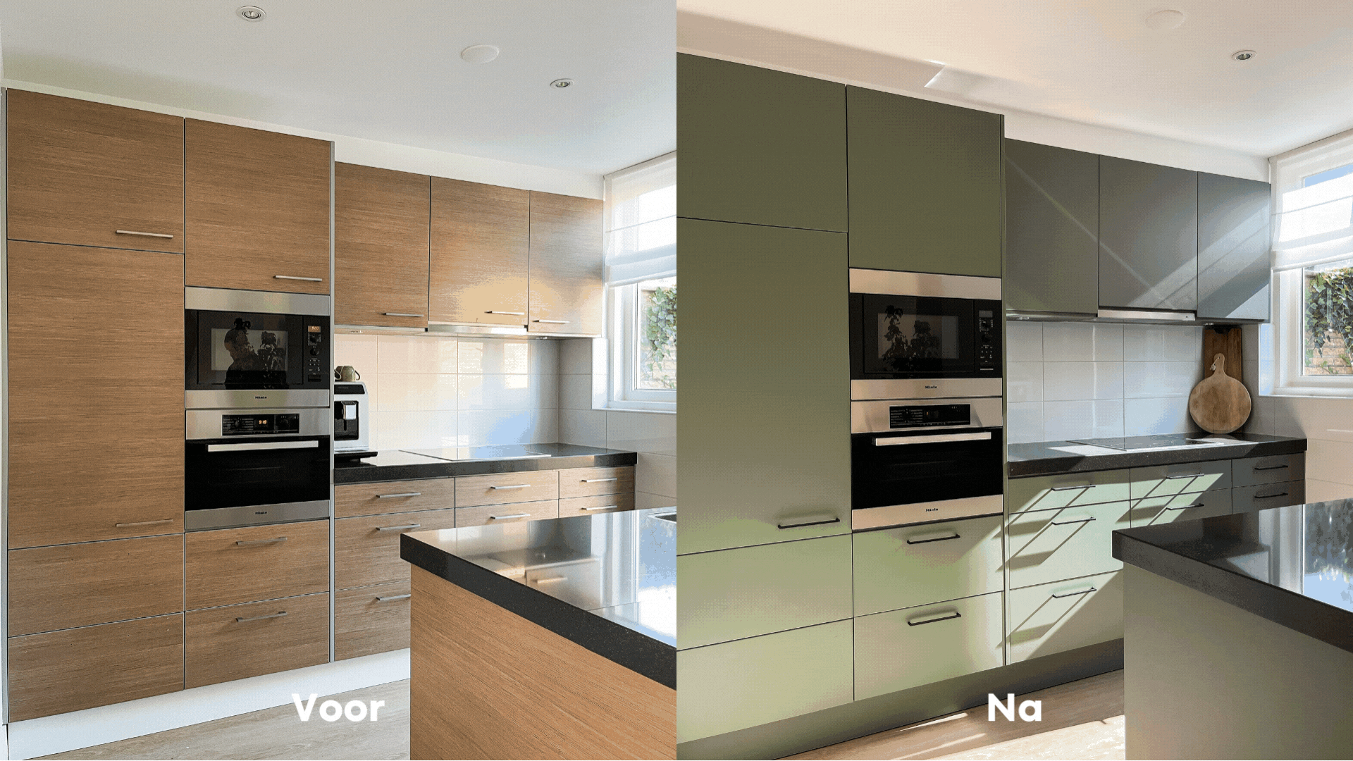 Nieuwe keuken of keuken wrappen
